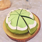 Matcha Blanc Cake Pie Matcha Blanc Cake Pie